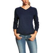 Ariat FR Women's AC Crew Top in Navy